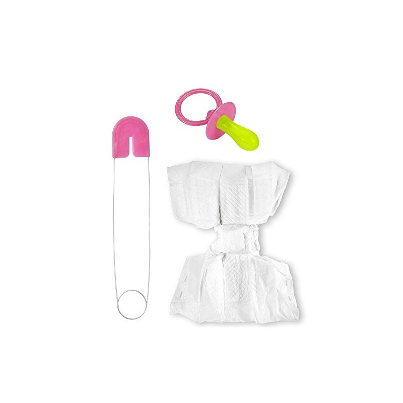 W WIDMANN MILANO Party Fashion 82522 Baby Set, Nappy, Pin
