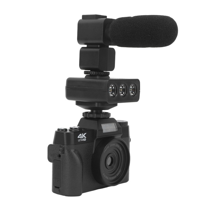 Digital Camera with Microphone Fill Light 1500mAh 3 In 16x