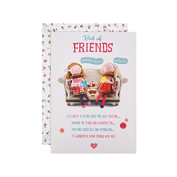 Hallmark Birthday Card for Friend - Cute Characters & Heartfelt Verse Design