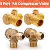 Air Compressor Check Valve Threaded Check Valve Brass 3-Port Tube