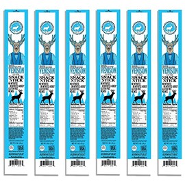 PEARSON RANCH SINCE 1959 Venison Meat Sticks 1 Ounce Venison Jerky Sticks Pack of 6 - Exotic Meat, Low-Carb, Gluten-Free, MSG-Free, High Protein, Paleo and Keto Friendly