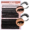 Focipeysa Lash Clusters 100D 200D Lash Extension with Bottom Lash