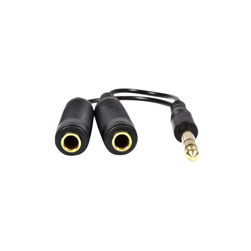 OmniaLaser 6.3 Jack Splitter Cable 6.3mm Jack to 6.30mm Stereo