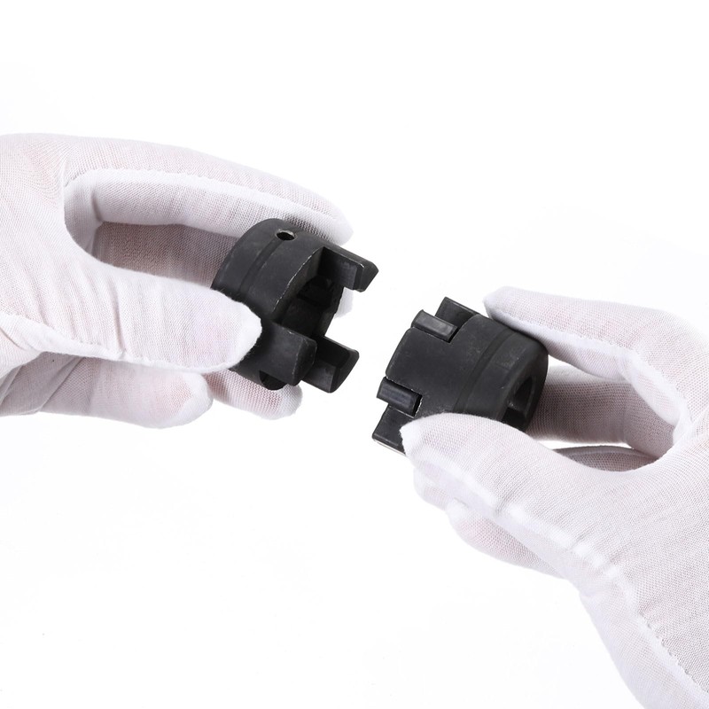 uxcell 3/4" to 5/8" L090 Flexible 3-Piece L-Jaw Coupling Coupler