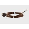 B&P Lamp® Brown Rayon Cord with Ribbed Plug Set ~10