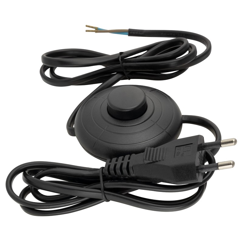 REV Ritter 0505666555 Cable Euro Pedal Switch 2 m Black