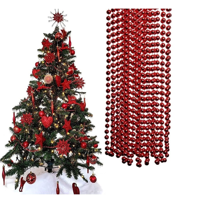 UKDD® 10m Long Christmas Bead Chain - Christmas Shiny Bead
