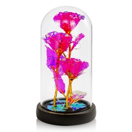 LIAN Rose Flower Gifts for Women, Forever Rose Flower Lamp, Mothers Day Flowers Gifts for Mom, Birthday Gifts Women, Rose Gifts. Gift for Valentine's Day, Mother's Day, Christmas,Anniversary,Birthday