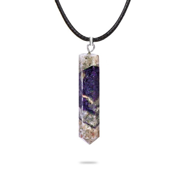 Ayana Crystals Charoite Necklace - Sagittarius Zodiac Sign, Lavender & Purple Jewelry for Women, Genuine Charoite Stone Pendant