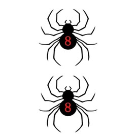 MANZ Shizuku Cosplay Tattoo,Anime Chrollo Lucilfer Cosplay Costume Accessories (A, One Size)