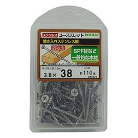 WAKAI Stainless Steel Course Thread, 0.1 x 1.5 inches (3.8 x 38 mm), Pack of 110