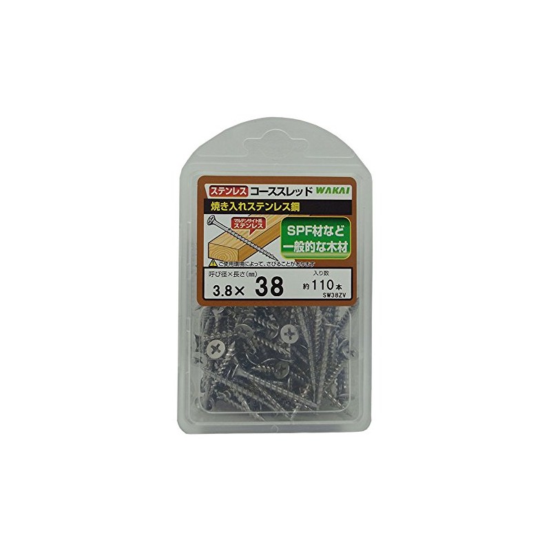 WAKAI Stainless Steel Course Thread, 0.1 x 1.5 inches (3.8