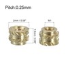 uxcell Knurled Insert Nuts, 100pcs M1 x 1.5mm L x