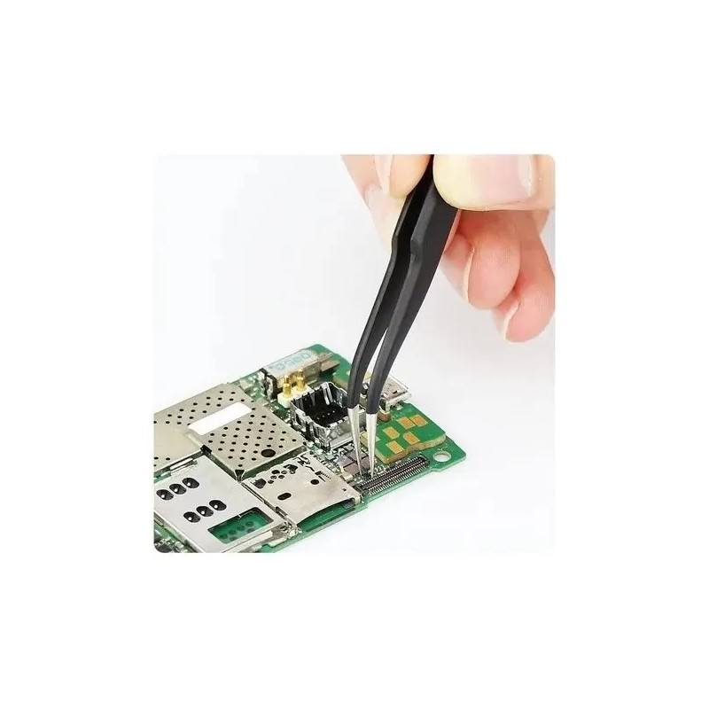 Kit Pinzas Antiestáticas Precisión Herramienta Electronica 10pz