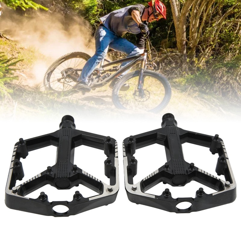 MEROCA Mountain Bike Pedals Aluminum Alloy Anti Slip Bicycle Pedals
