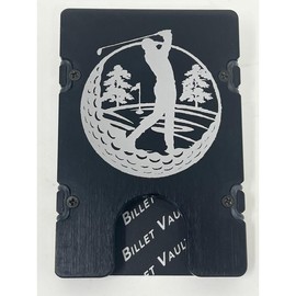 Golfer - BilletVault Aluminum Wallet - Color: Glacier Blue