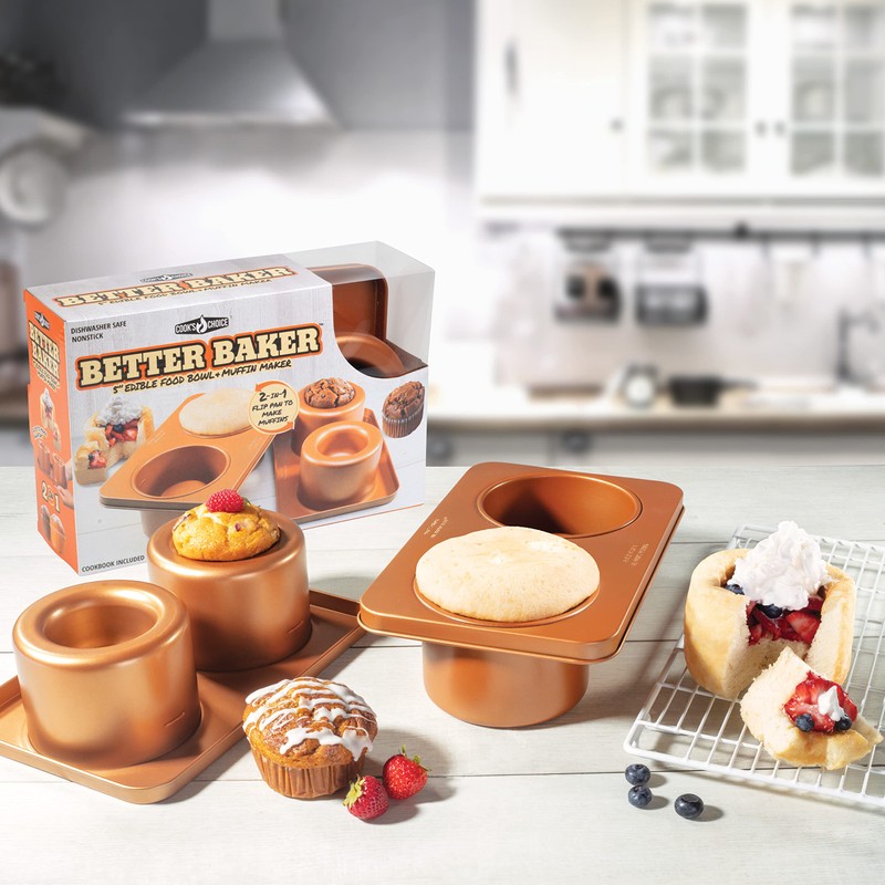 Cook's Choice 2-In-1 Better Baker Edible Food Bowl & Muffin