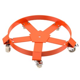 55 Gallon Drum Dolly, 1000LBS Load Capacity Barrel Dolly Cart with Steel Frame and 4 Swivel Casters Wheel, Non Tipping Dollies for Warehouse Drum Handling (2 Pack)