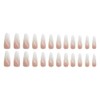 Advanced purple gradient style,Short almond-shaped nails,12 sizes - 24 nail