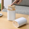 One-Touch Cotton Swab Case Automatic Opening Toothpick Organizer Cotton Swab Container 2ea
