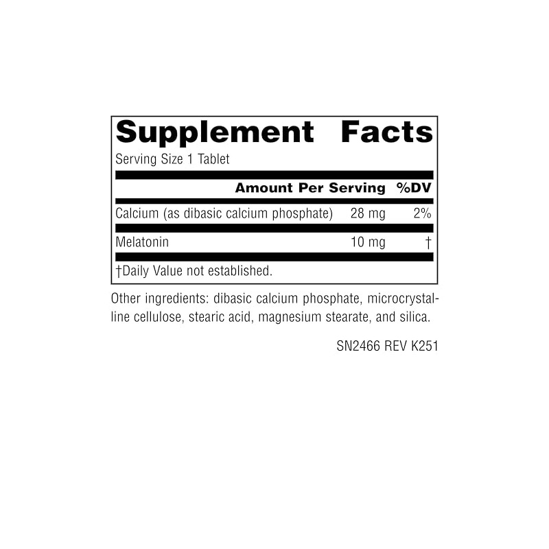Source Naturals Ciencia del sueño Melatonina 10 mg - 60