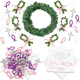 87 Piece Communion Decoration Set, Communion Christening Table Decoration, Confirmation Decoration, Christening Girls, Napkins for Confirmation, Communion Christening, Table Decoration, Confirmation