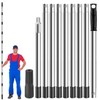 Paint Roller Extension Pole 11.8Ft,10 Segmented Lightweight Stainless Steel Telescopic