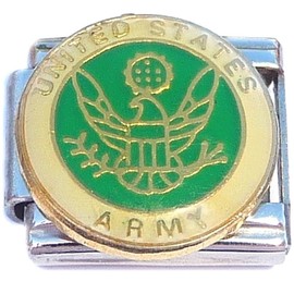 United States Army Emblem US Military Seal Italian Charm