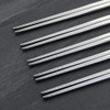 Metal Chopsticks, IQCWOOD 5 Pairs 9.5 Inch Stainless Steel Chopsticks,