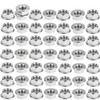 50pcs M4 Hex Flange Nuts Serrated Hex Flange Lock Nuts