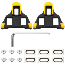 SEPSCO SPD Cleats for Cycling Shoes, Compatible Shimano SPD-SL Pedals SH11 SH12 SH10 System Replacement Road/Mountain Bike Cleat Durable Anti-Slip with Installation Set for Indoor and MTB Bicycle