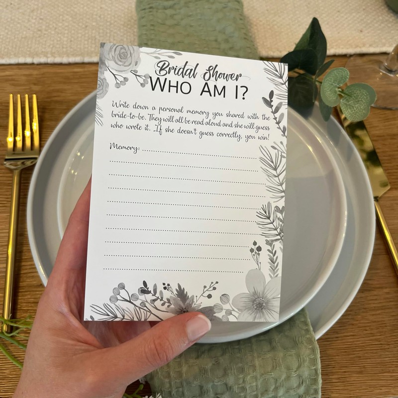 Bridal Shower Who Am I? | Hen Party Game |