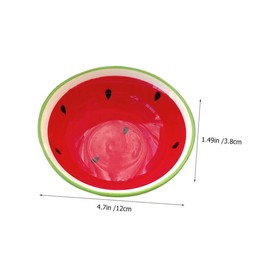 Ciieeo 1 Set Creative Fruit Themed Ceramic Bowl and Spoon Decorative Soup Bowls for Home Hotel and Restaurant Use for Hot Cold Meals Easy to Clean Unique Design