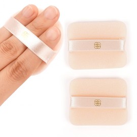 Flocking Powder Puff 2P Round 4ea