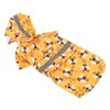 Dog Raincoat Reflective Breathable Lightweight Bee Pattern Puppy Rain Jacket