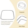 sourcing map 4Pcs Metal Purse Handle Trapezoid Handbag Ring Buckle