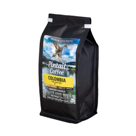 Pintail Coffee - 100% Colombian "Yellow Tail" Medium Roast Ground Coffee, 12 oz. Bag