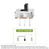Chanzon SPDT Mini Micro Slide Switch SS12D00G 1p2t 2 Position