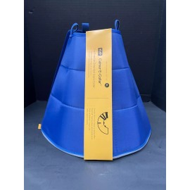 KVP New KVP Calmer Dog E-Collar XL Blue Easy Feed Opening Soft Washable Pet Recovery