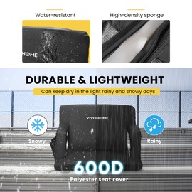 VIVOHOME 20 Inch Standard Width Reclining Stadium Seat Chairs with Backrest and Armrests, Portable Cushions for Bleachers, 1 Pack