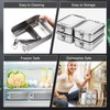 Umigy 8 Pcs Stainless Steel Food Containers 1200ml Metal Bento