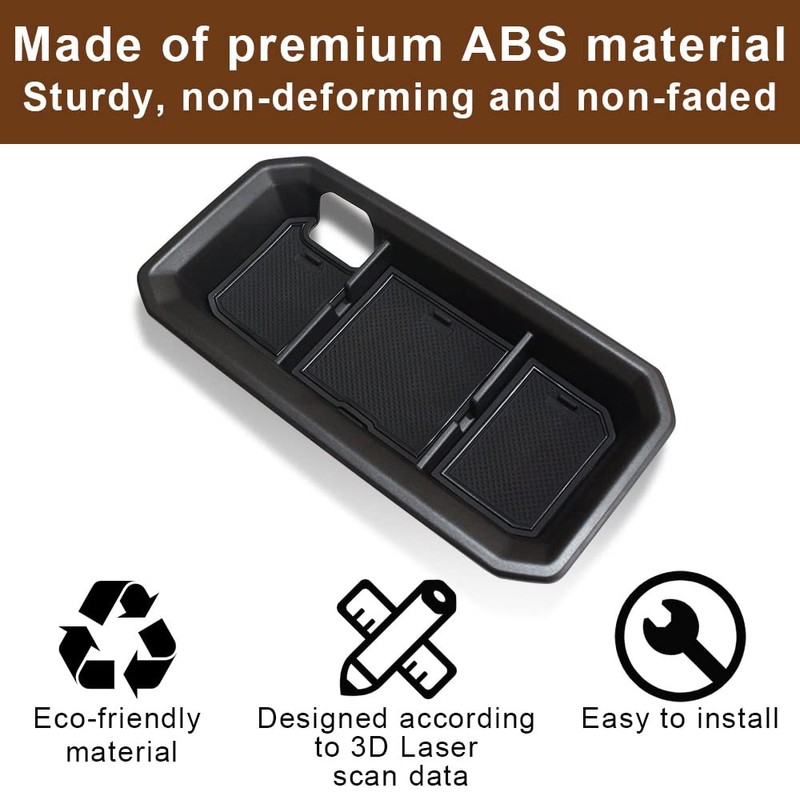 Muslogy Dash Storage Organizer for 2022-2026 Toyota Tundra Black Trim