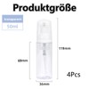 Pack of 4 Foam Dispensers, Clear Foaming Foam Soap Dispenser,