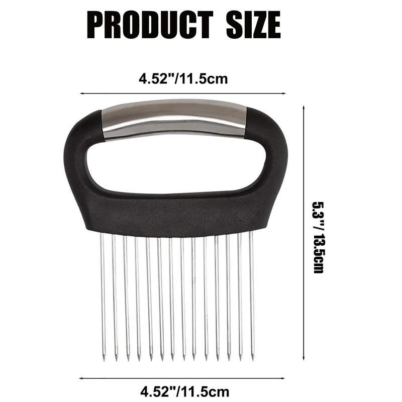 Jidyllic Onion Holder Slicer,Upgraded Stainless Steel Onion Holder for Slicing