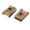 uxcell 20pcs Iron Speed Fastener U Nut Clip Brass Tone
