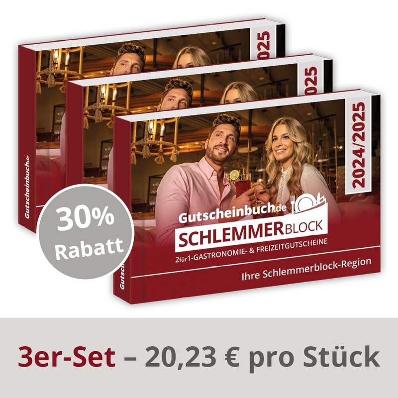 Gutscheinbuch.de Schlemmerblock Köln & Umgebung 2025 inkl. Guthabencode für Mobile-Gutscheine.de