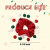 Christmas Hair Accessories Ponytail Holders for Women Girls Green Red