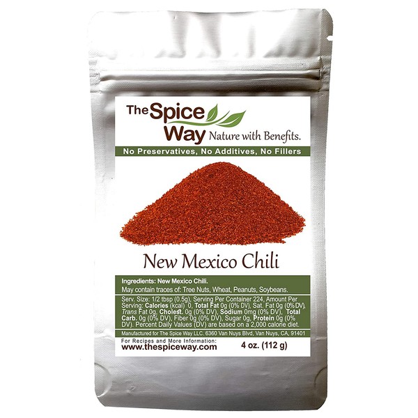 The Spice Way New Mexico Chili Powder - | 4 oz | ground dark chile