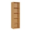 HODEDAH IMPORT 5 Shelve Bookcase cabinet, Beech