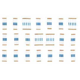 HUABAN 5PCS * 21 VALUE 2W 2 Watts 1% Metal Film Resistor 10 12 15 18 20 22 24 27 30 33 36 39 43 47 51 56 62 68 75 82 91 Ohm